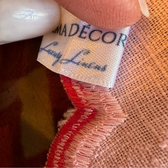 NEW Society Social Hma Decor Peony Pink Linen Placemats- Set of 4 - Picture 13 of 15